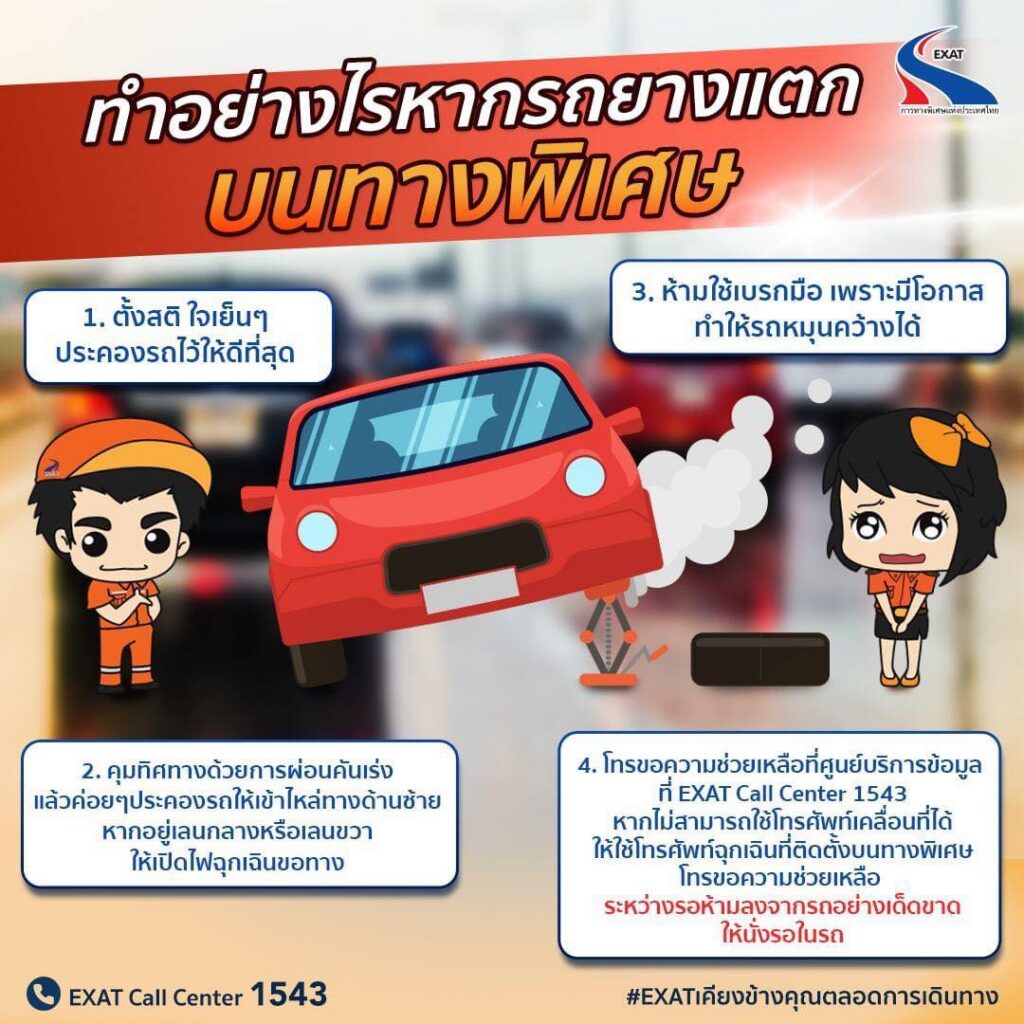 ยางแตกบนทางพิเศษ